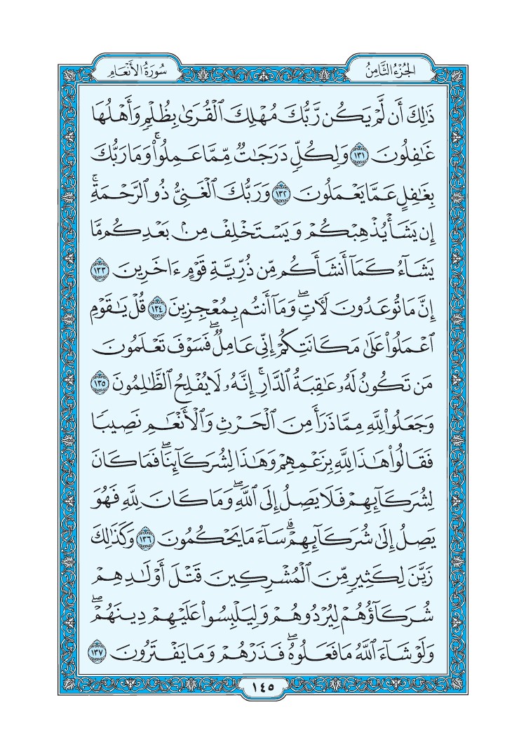 سورة الأنعام - صفحة 145