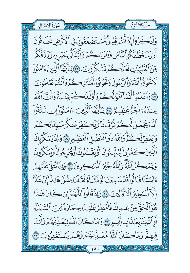 سورة الأنفال - صفحة 180