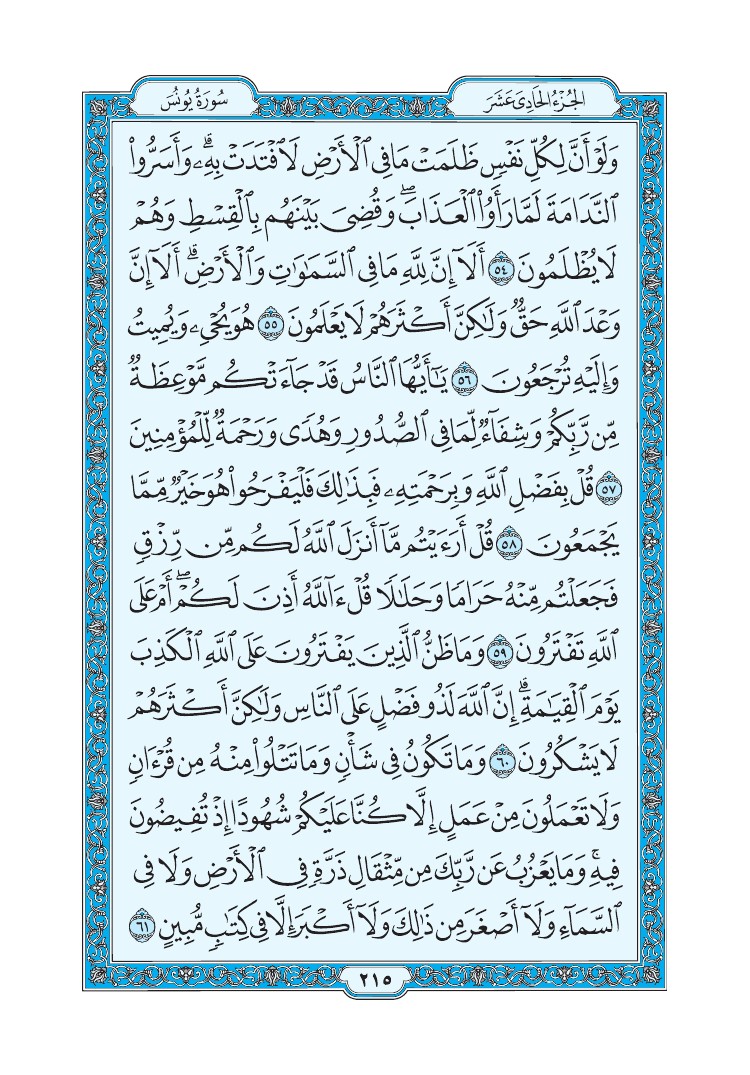 سورة يونس - صفحة 215