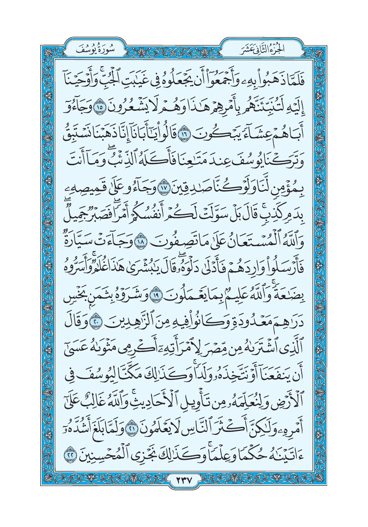 سورة يوسف - صفحة 237