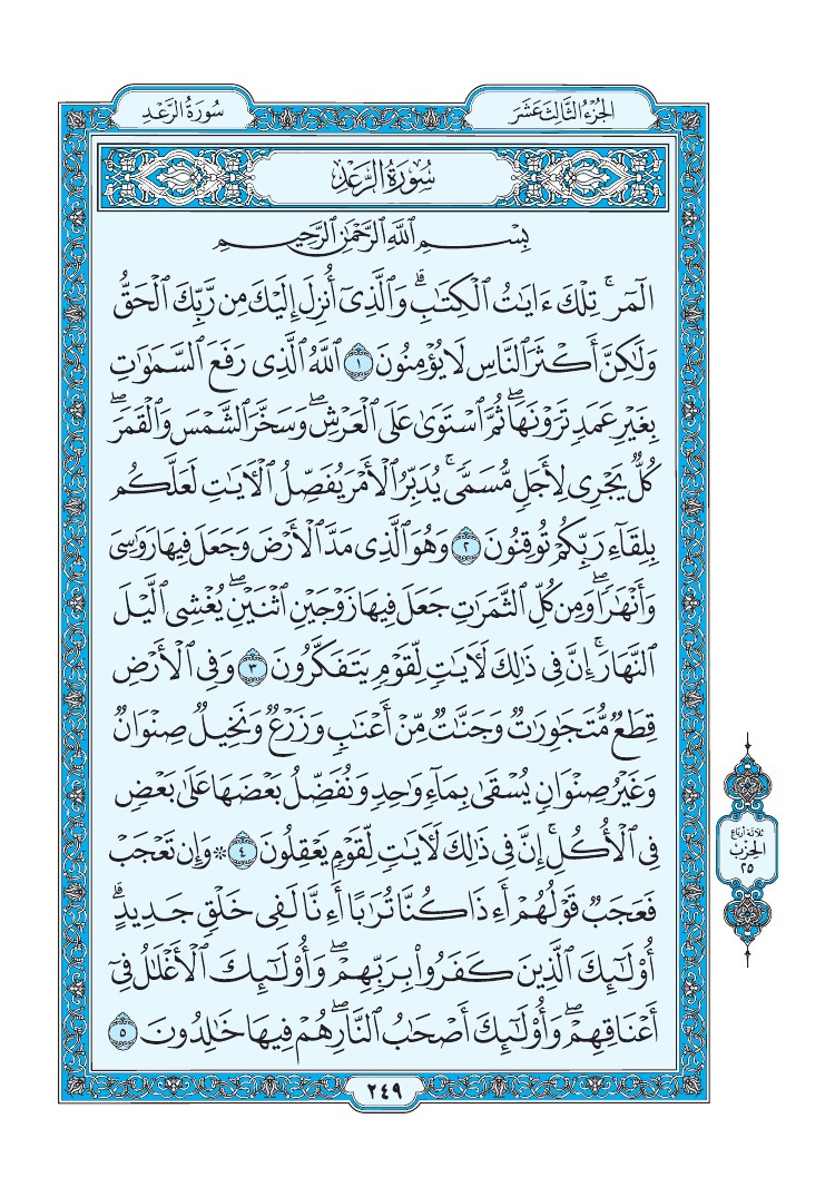 سورة الرعد - صفحة 249