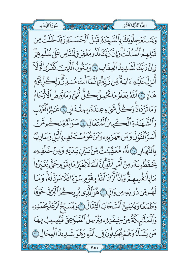 سورة الرعد - صفحة 250