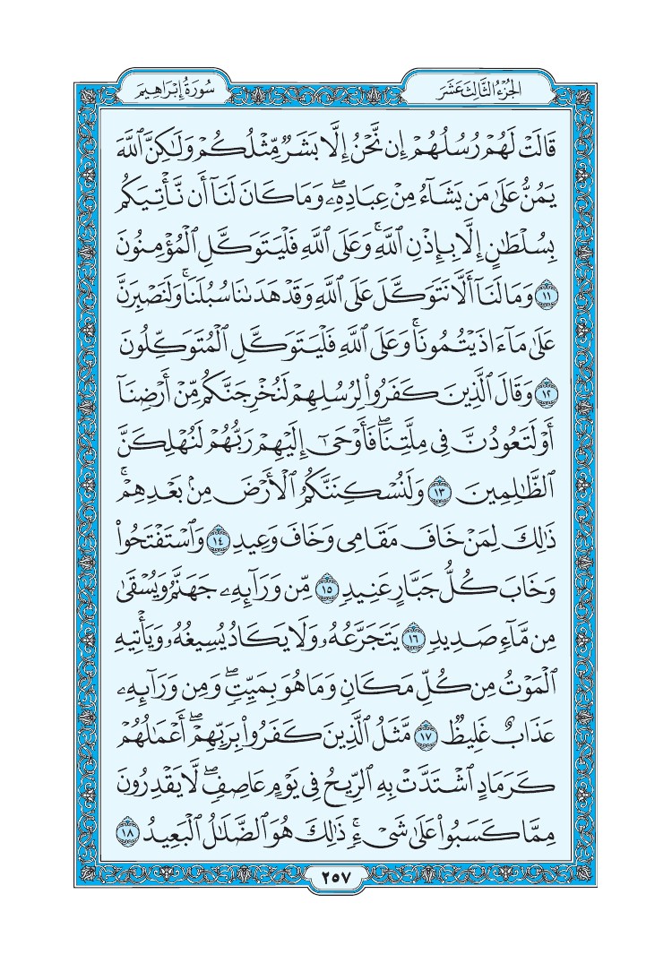 سورة إبراهيم - صفحة 257