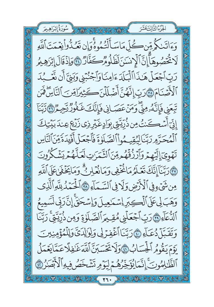 سورة إبراهيم - صفحة 260