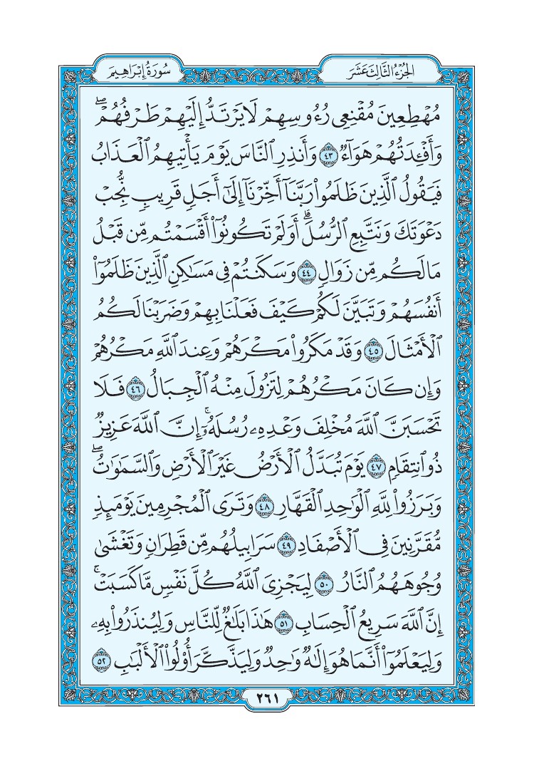 سورة إبراهيم - صفحة 261