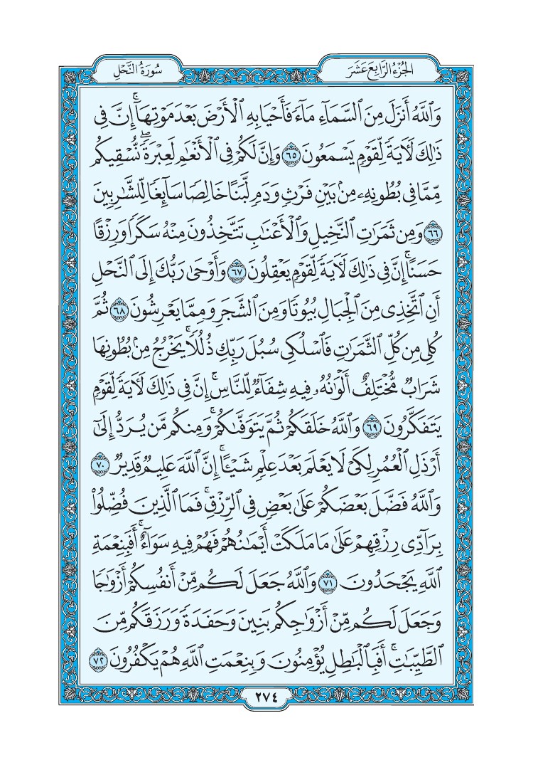 سورة النحل - صفحة 274