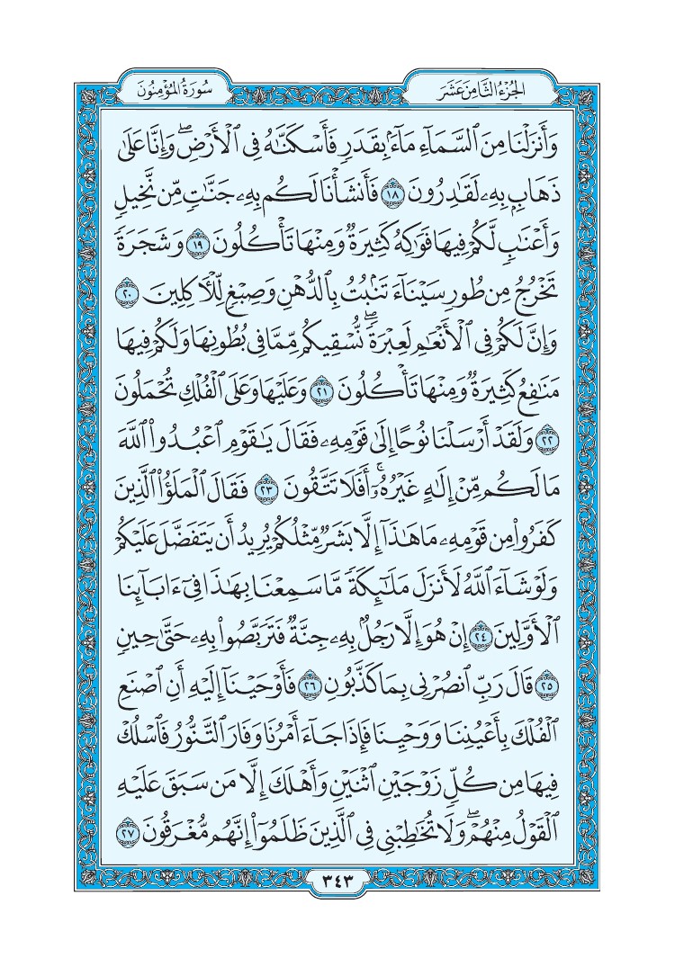 سورة المؤمنون - صفحة 343