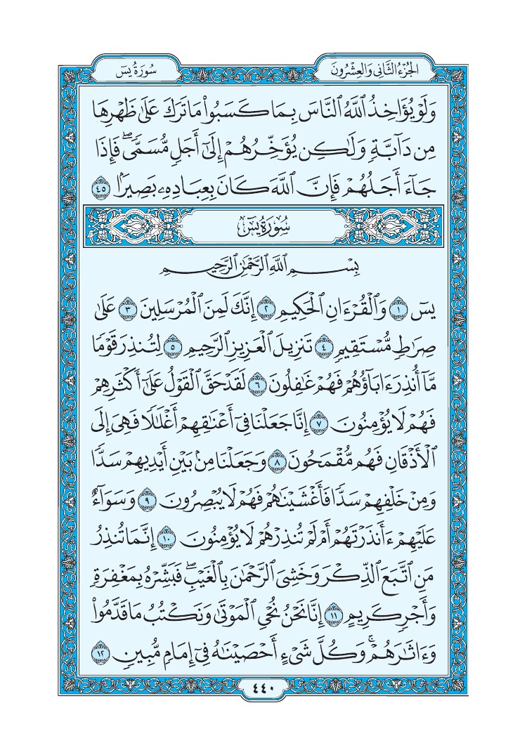 سورة يس - صفحة 440