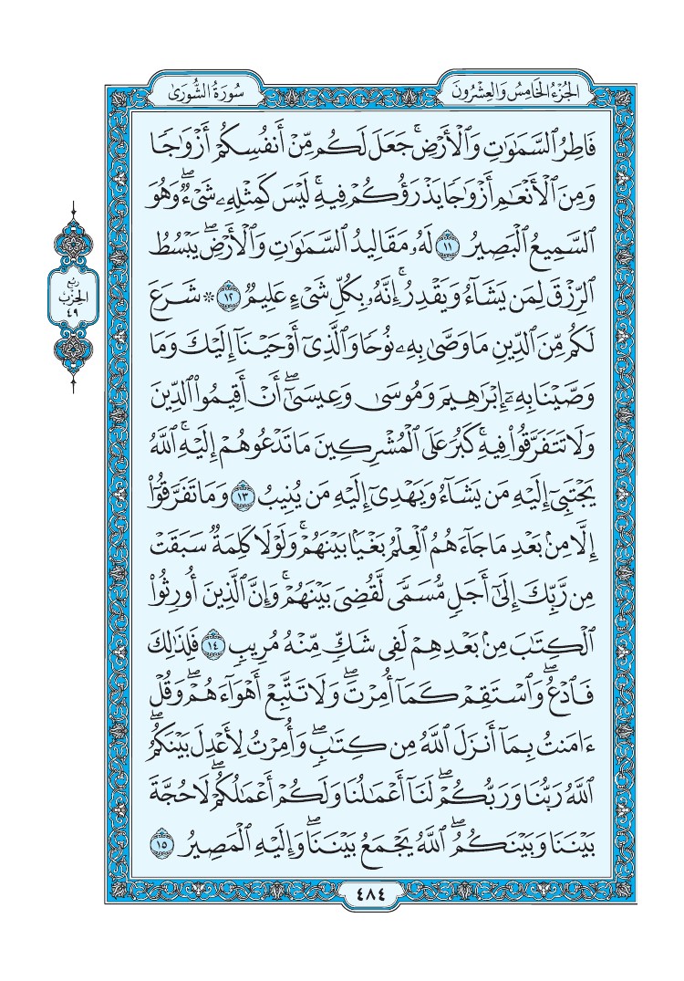 سورة الشورى - صفحة 484