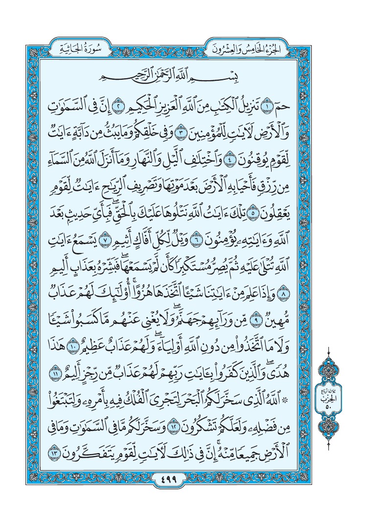 سورة الجاثية - صفحة 499