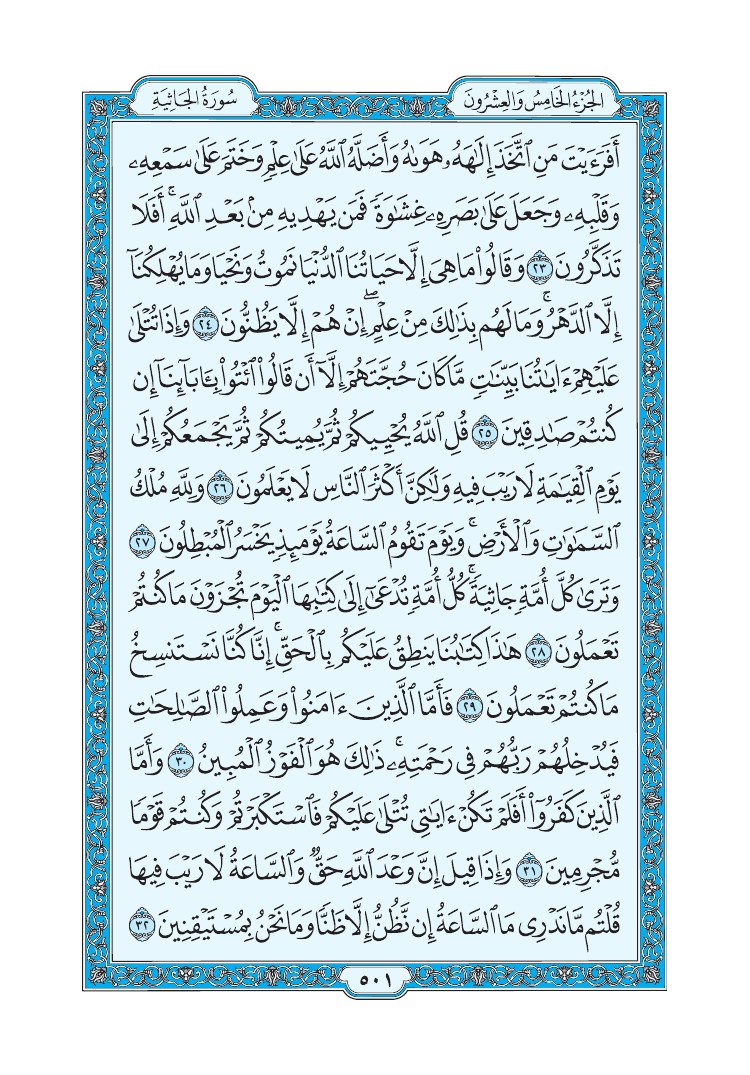 سورة الجاثية - صفحة 501