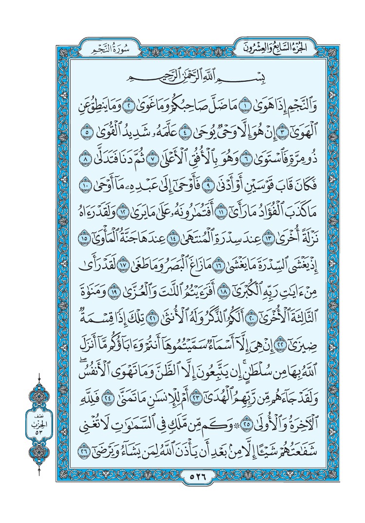 سورة النجم - صفحة 526