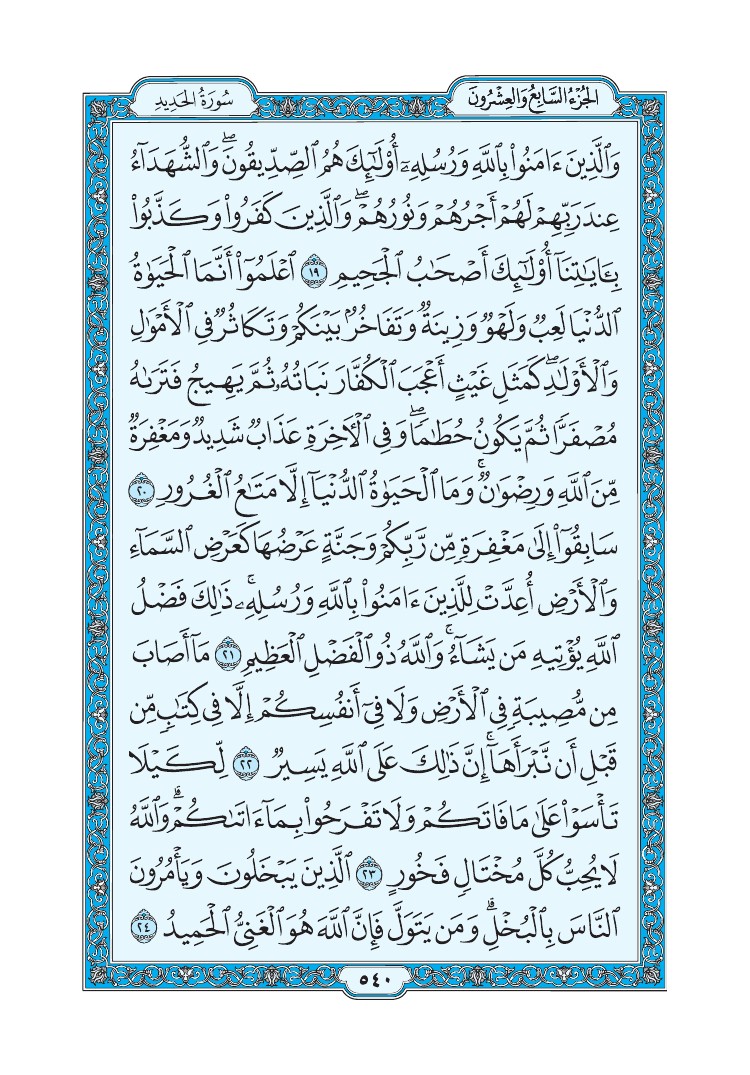 سورة الحديد - صفحة 540