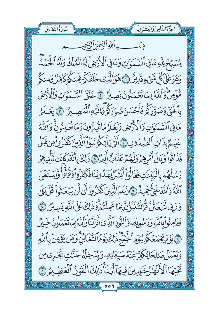 سورة التغابن - صفحة 556