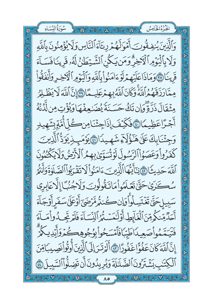سورة النساء - صفحة 85