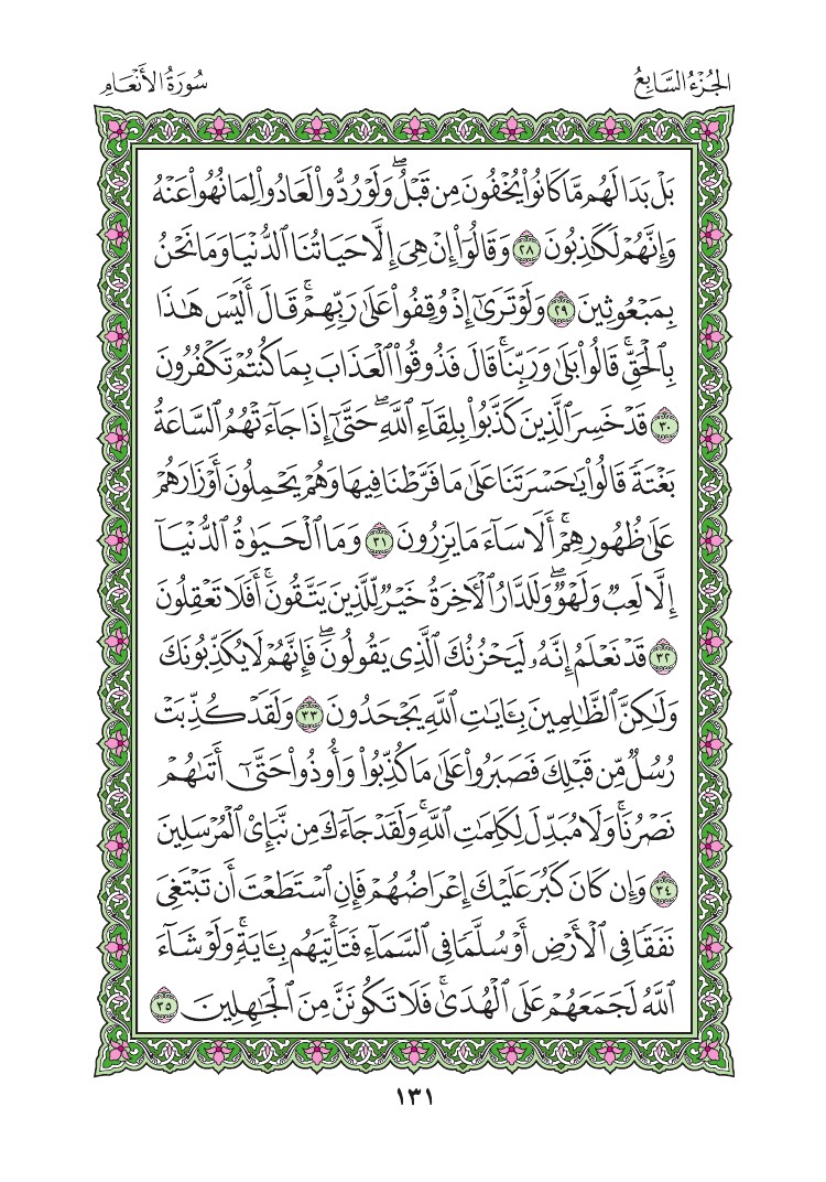 سورة الأنعام - صفحة 131