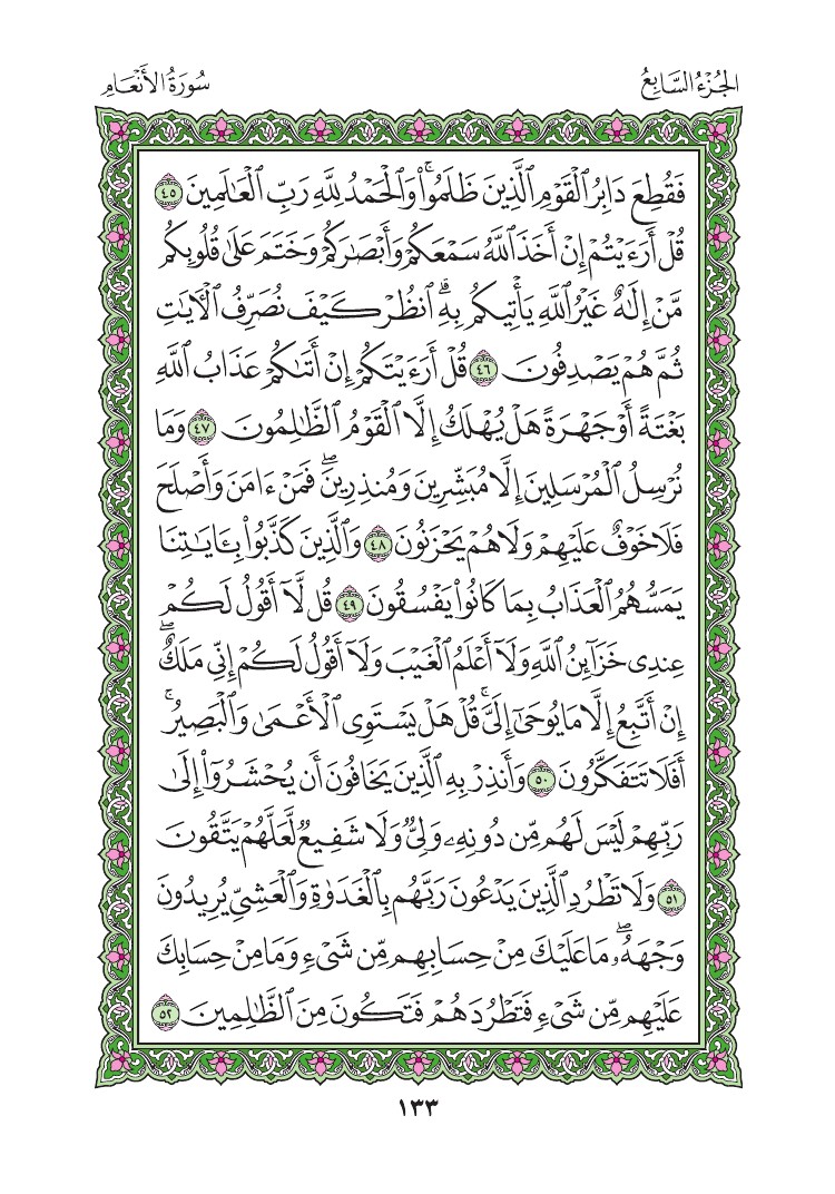 سورة الأنعام - صفحة 133