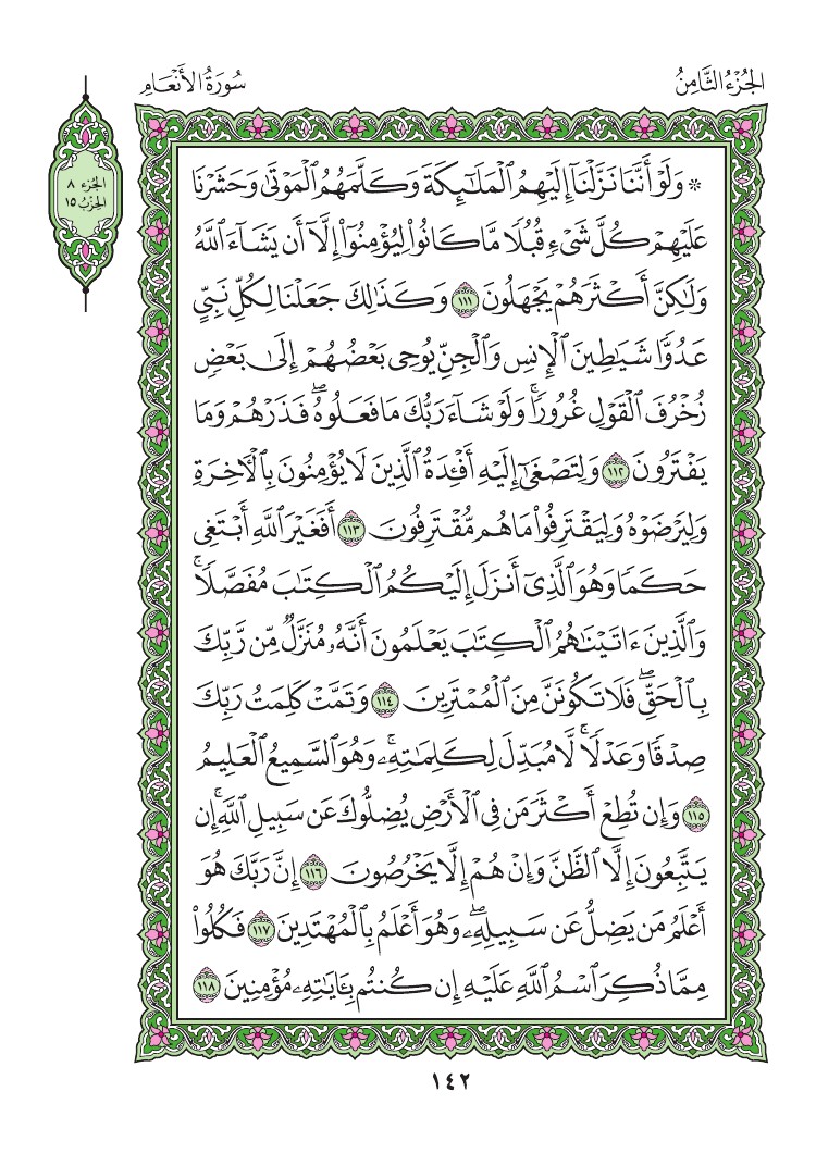 سورة الأنعام - صفحة 142