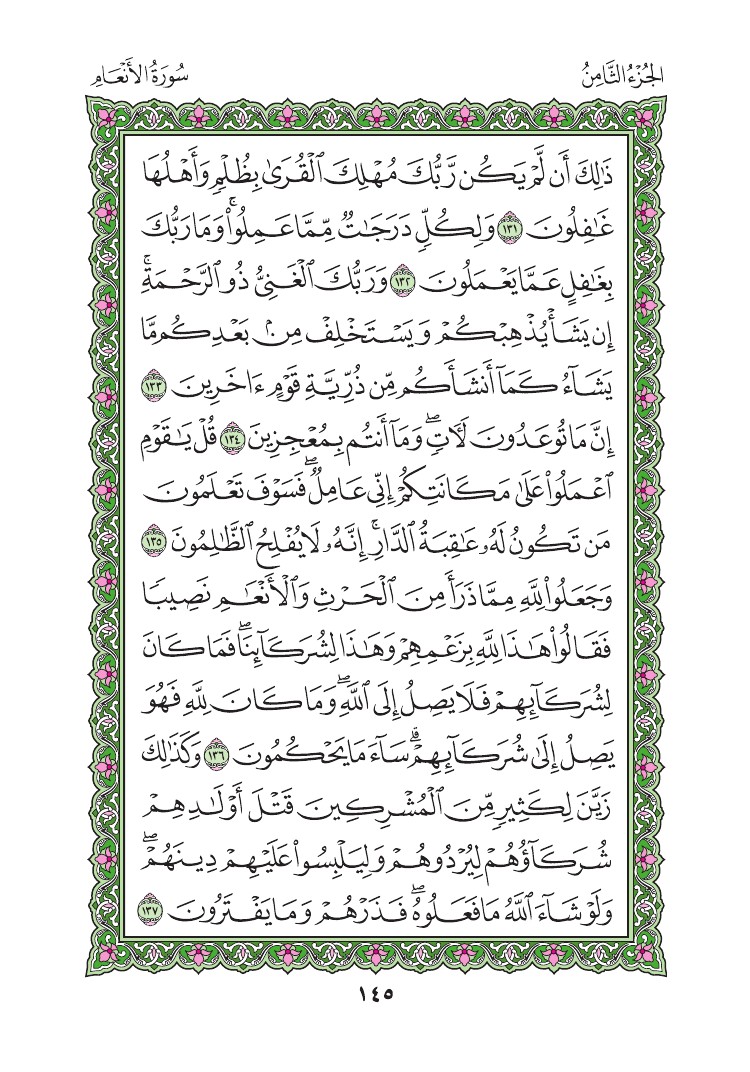 سورة الأنعام - صفحة 145