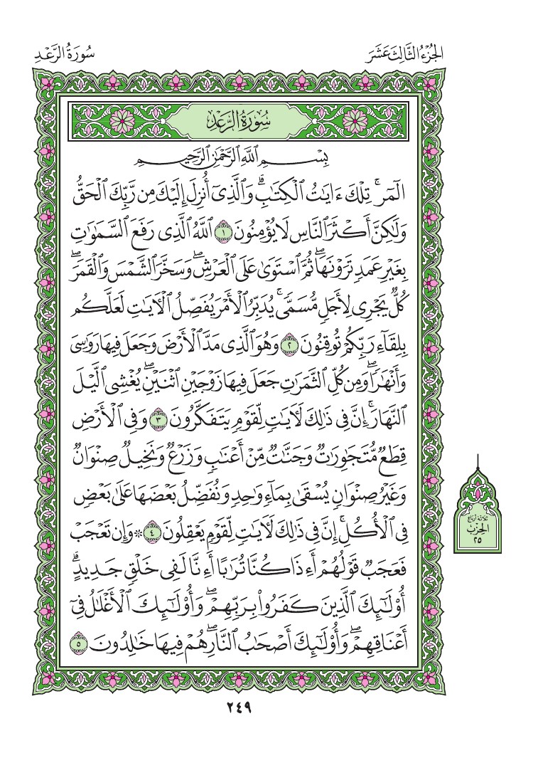 سورة الرعد - صفحة 249