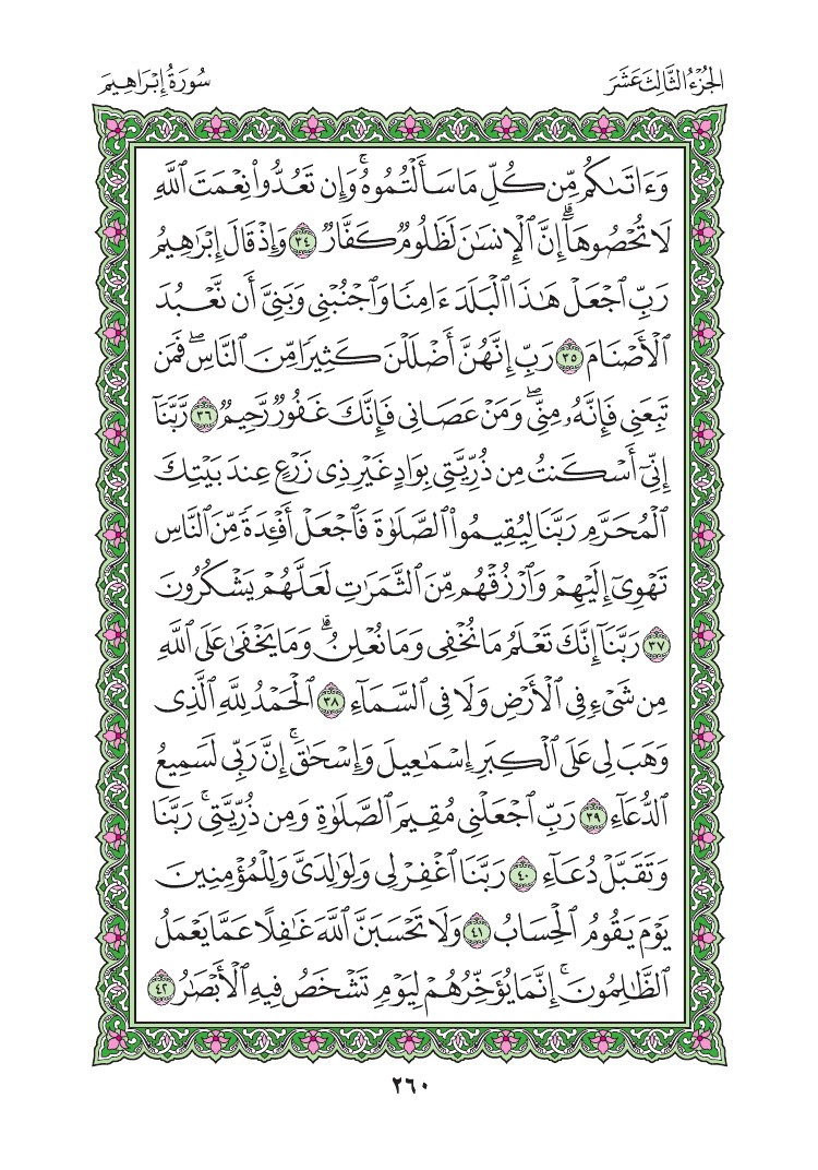 سورة إبراهيم - صفحة 260