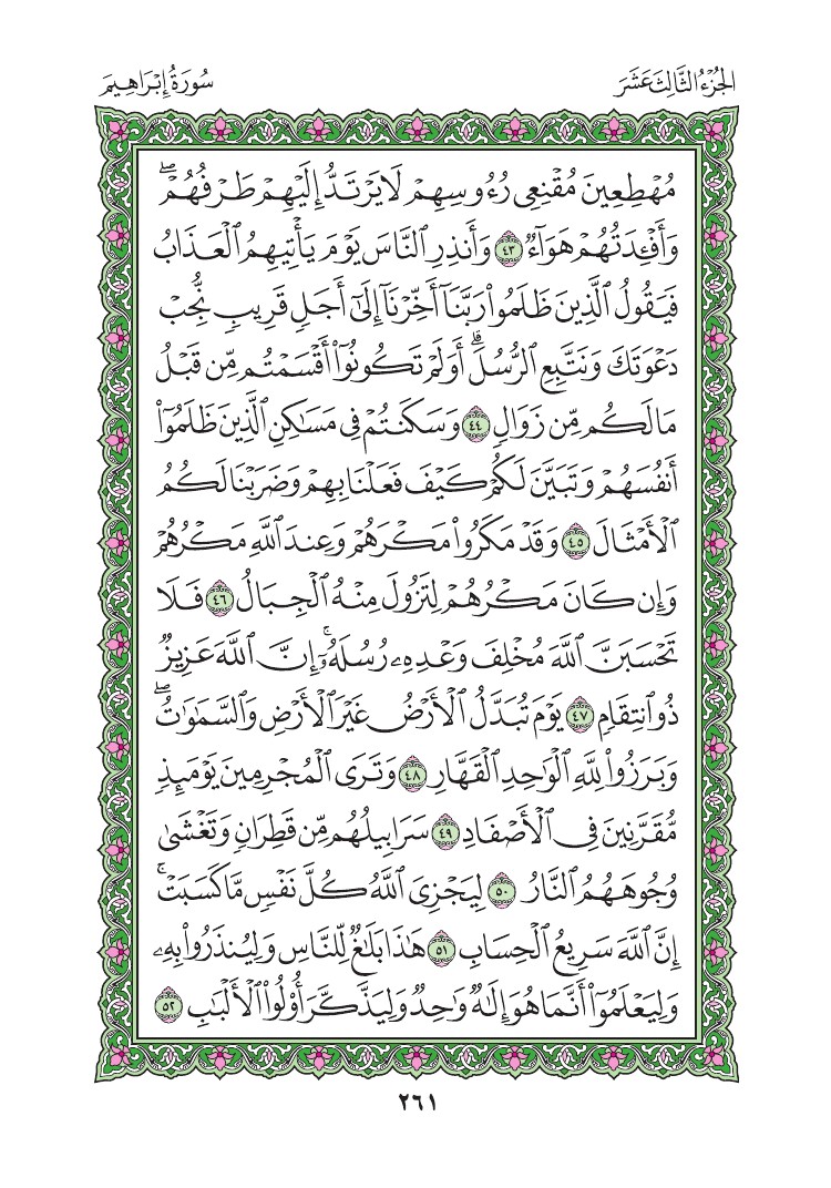سورة إبراهيم - صفحة 261