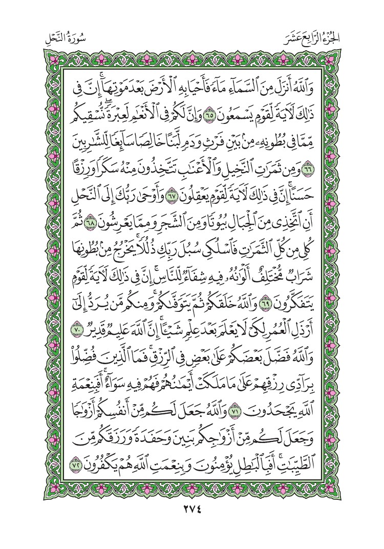 سورة النحل - صفحة 274