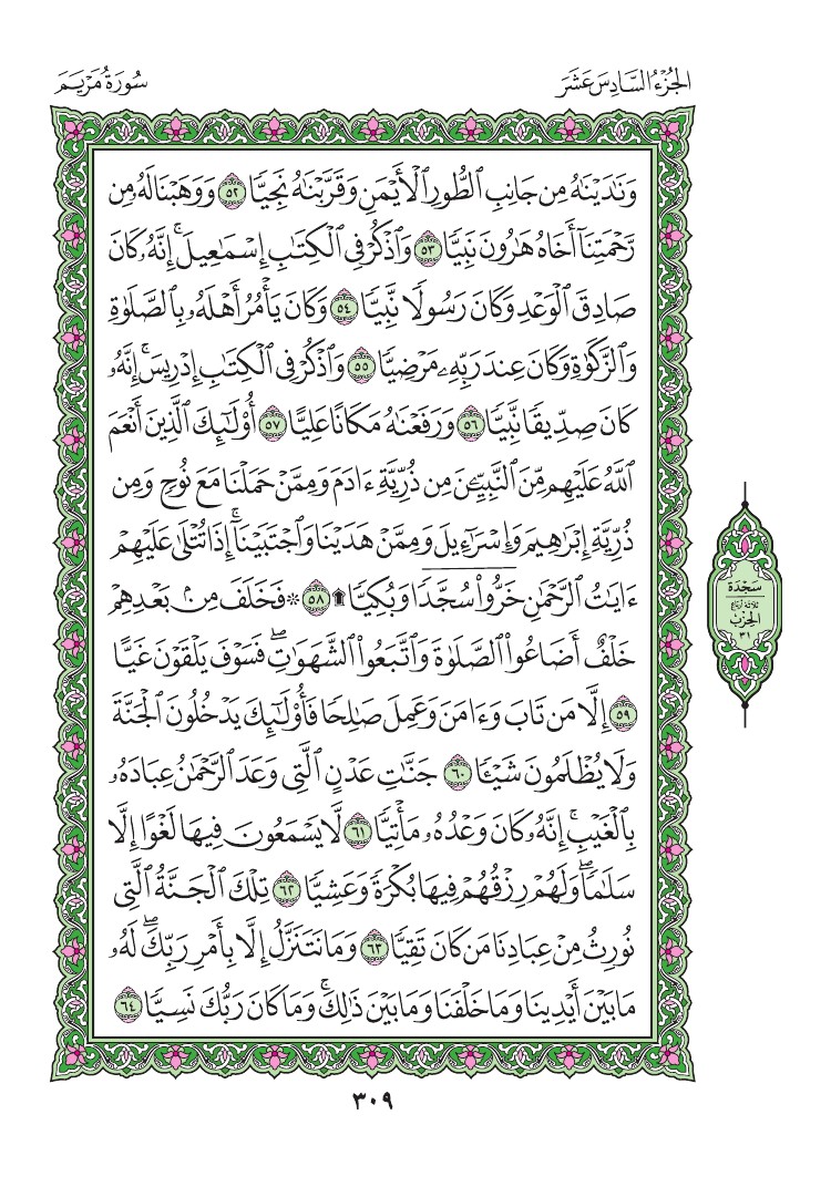 سورة مريم - صفحة 309