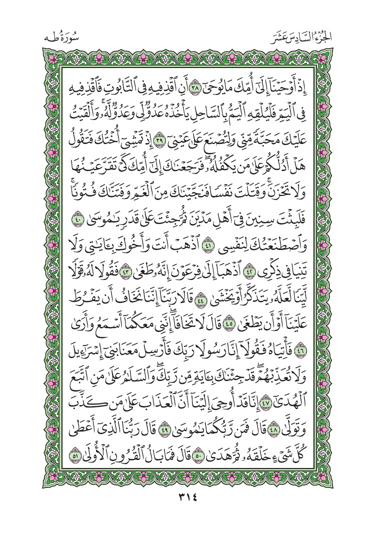سورة طه - صفحة 314