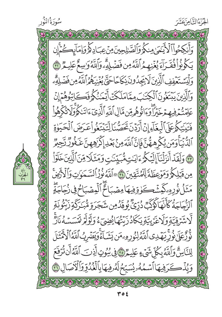 سورة النور - صفحة 354
