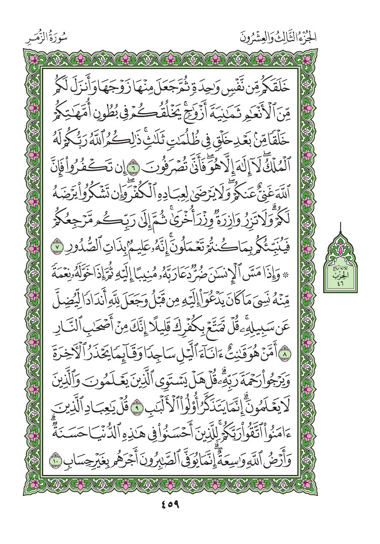 سورة الزمر - صفحة 459