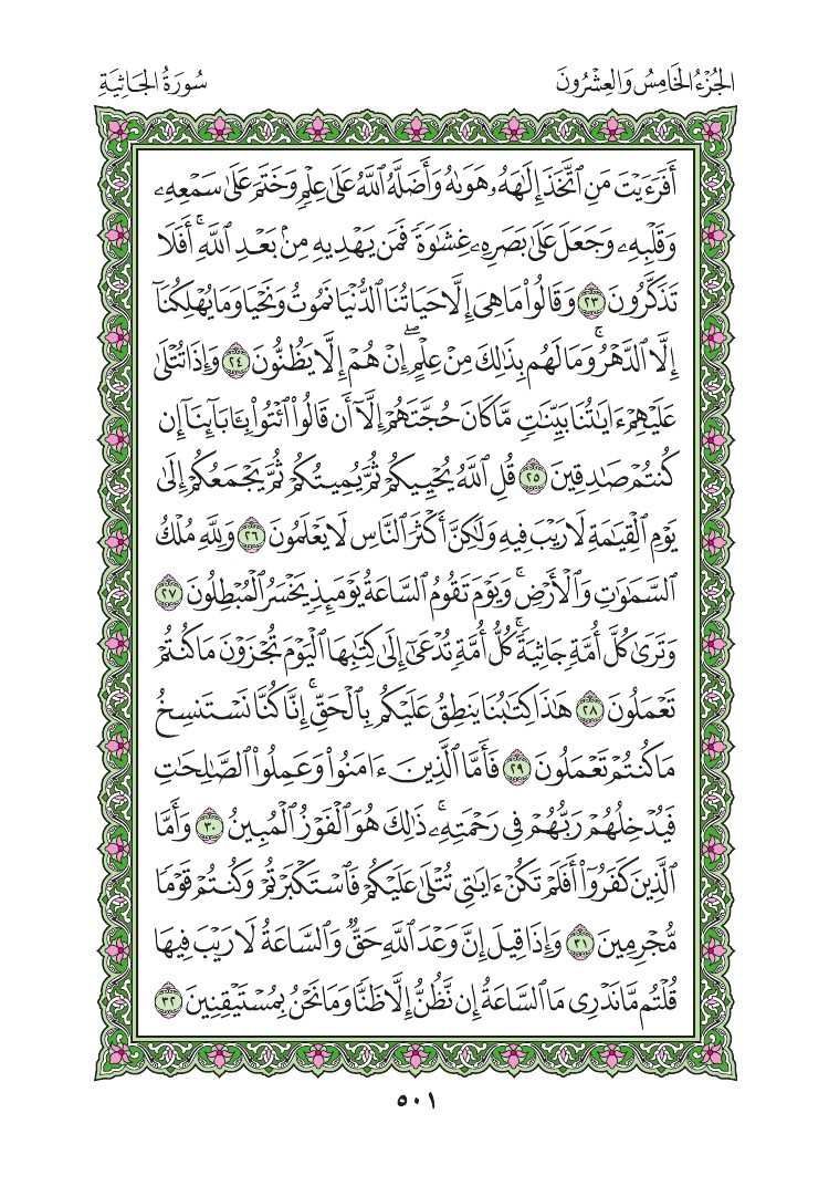 سورة الجاثية - صفحة 501