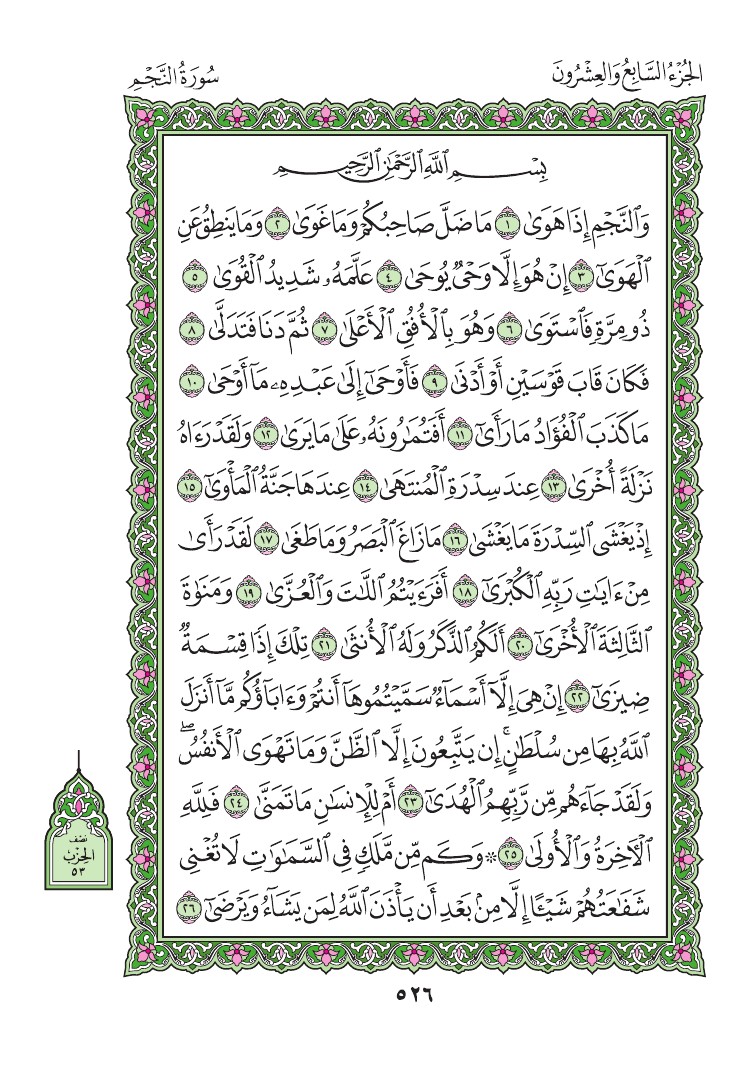 سورة النجم - صفحة 526