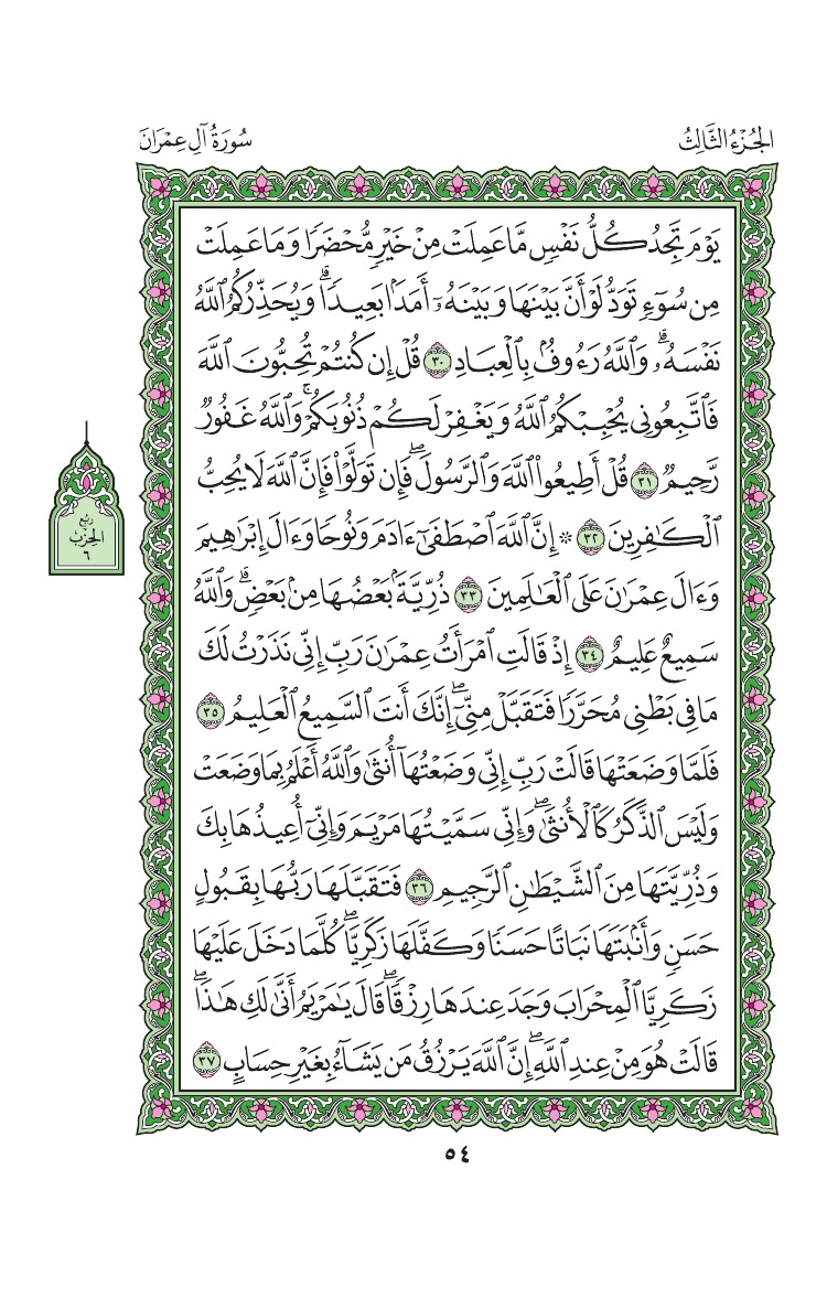 سورة آل عمران - صفحة 54
