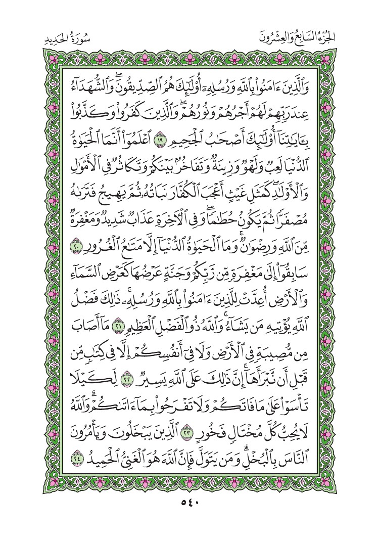 سورة الحديد - صفحة 540