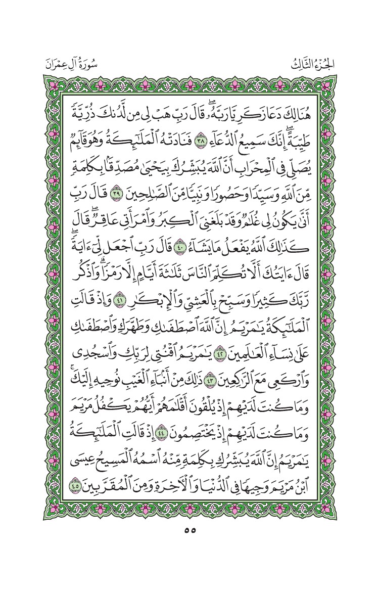 سورة آل عمران - صفحة 55