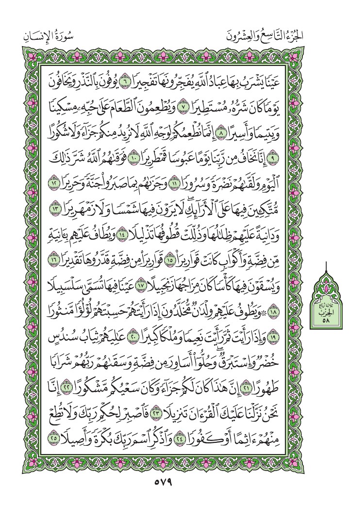 سورة الإنسان - صفحة 579