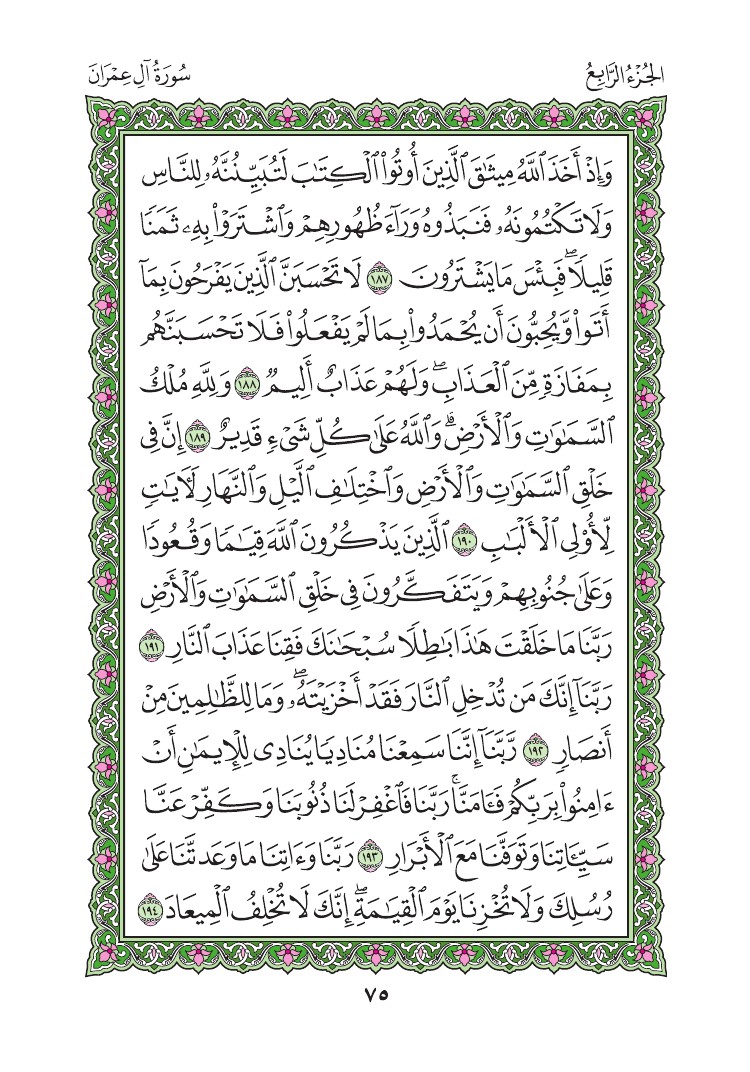 سورة آل عمران - صفحة 75
