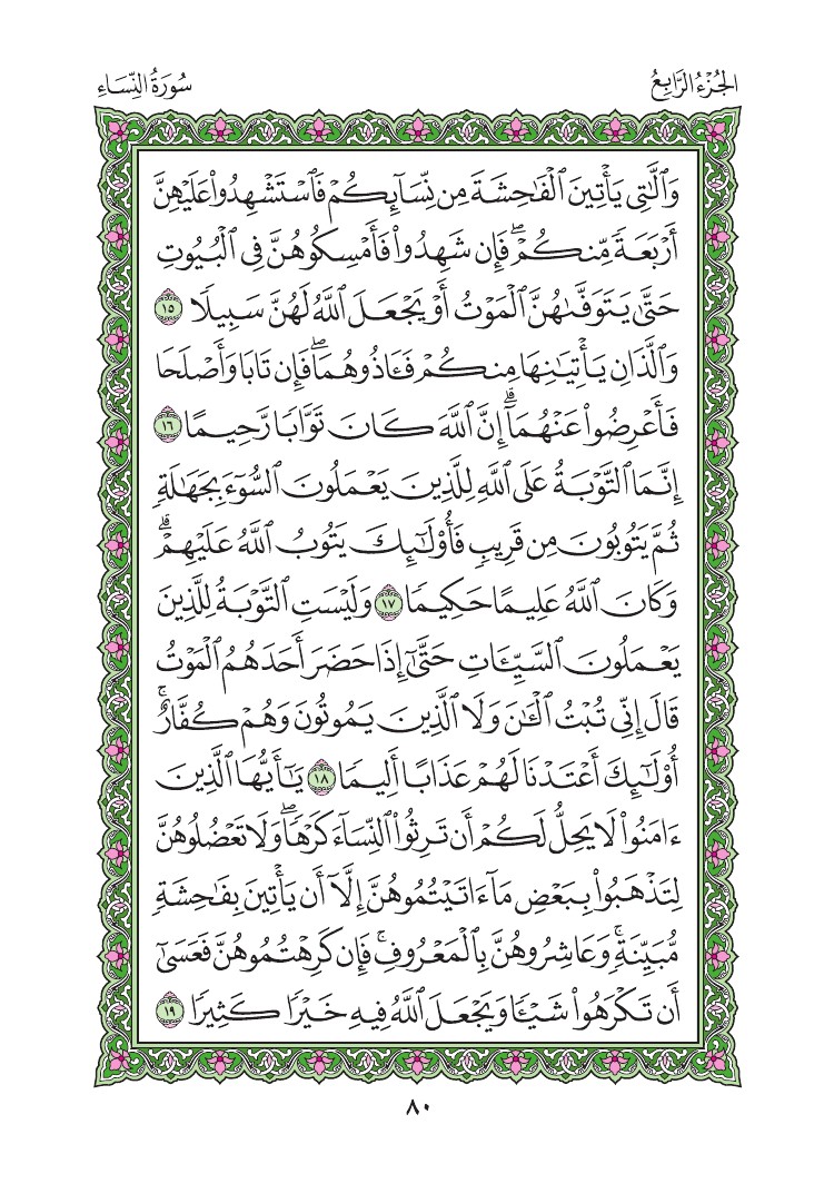 سورة النساء - صفحة 80