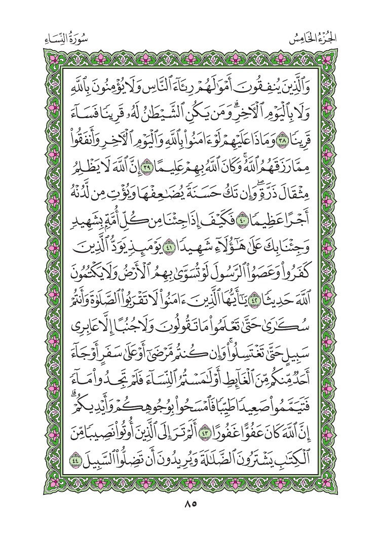 سورة النساء - صفحة 85