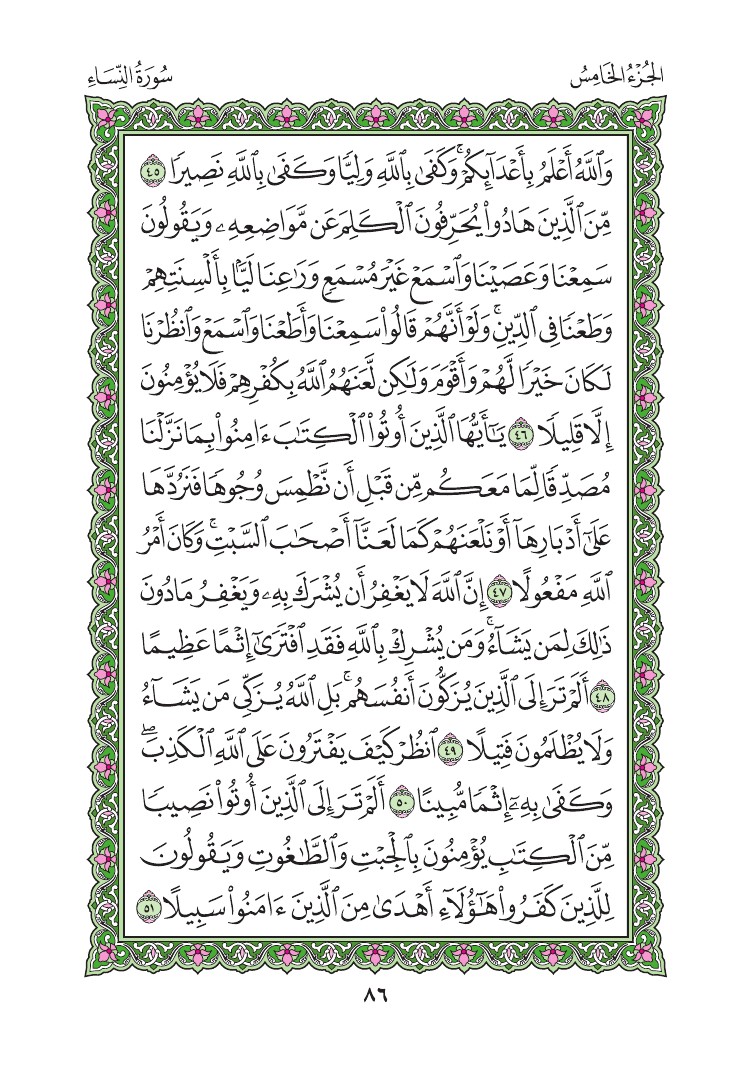 سورة النساء - صفحة 86