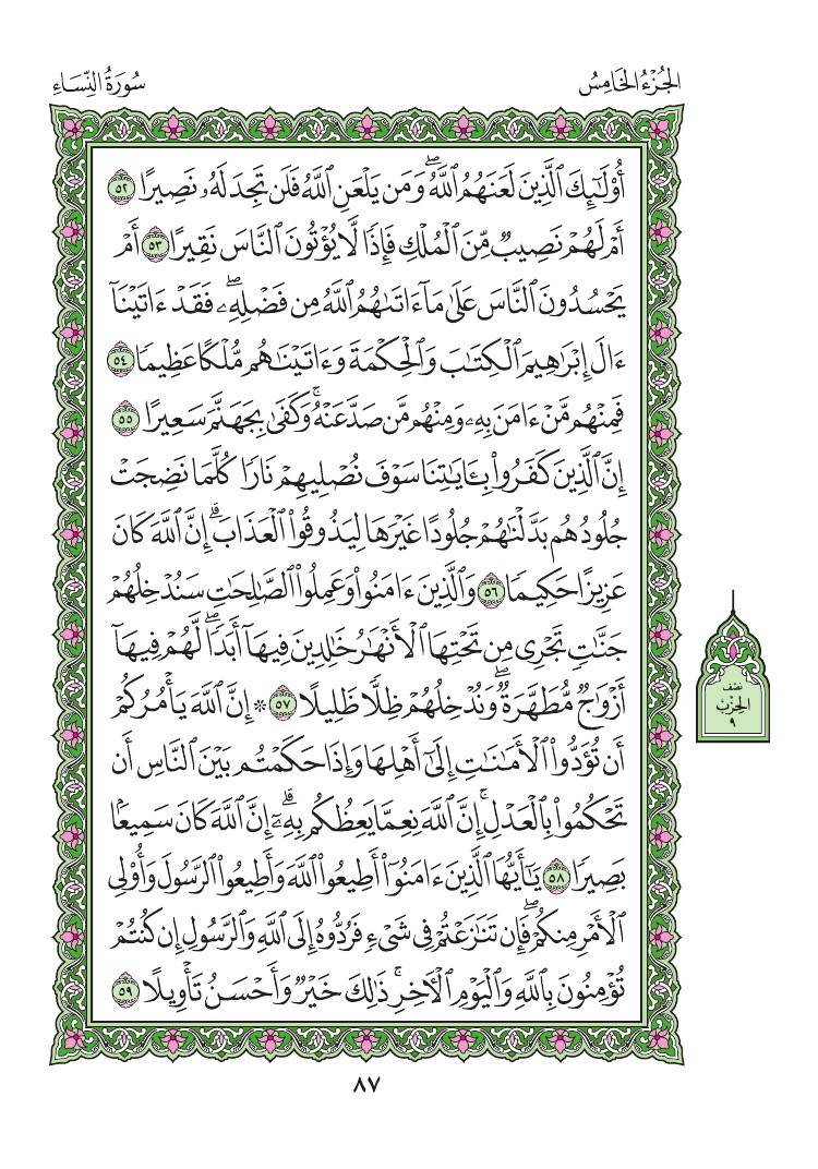 سورة النساء - صفحة 87