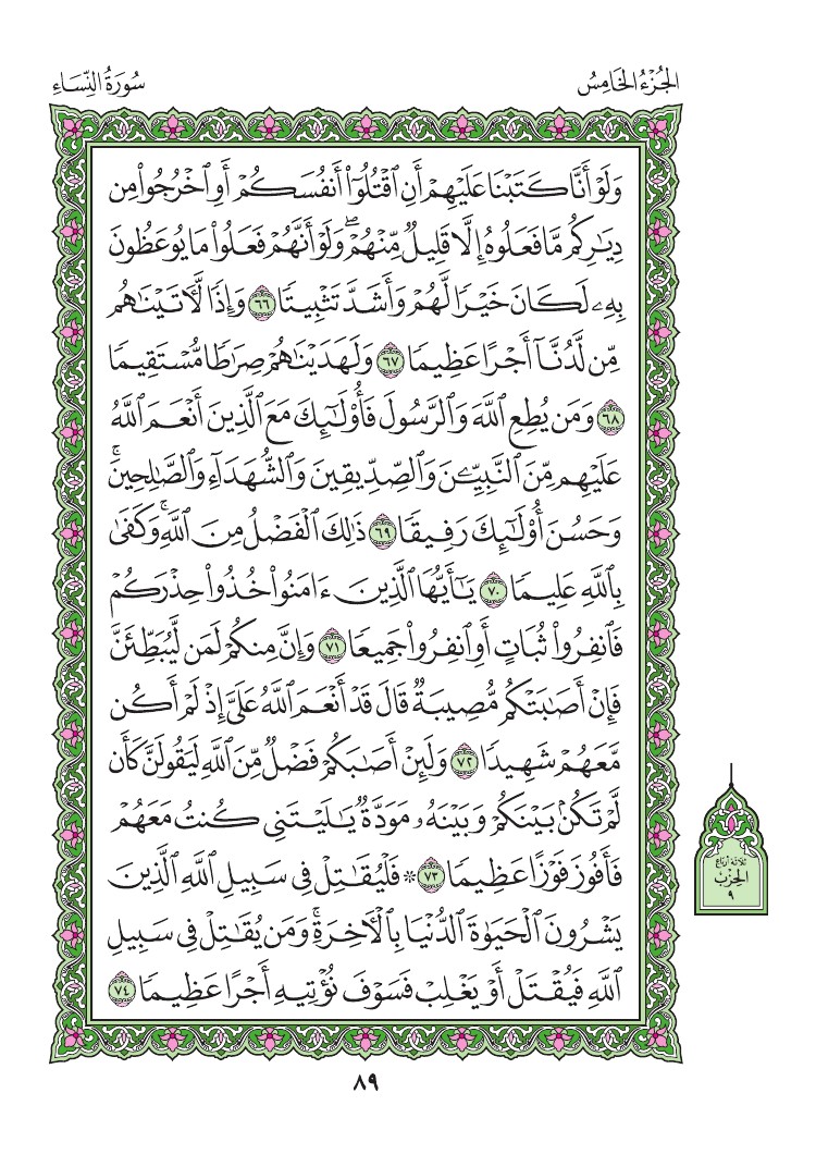 سورة النساء - صفحة 89
