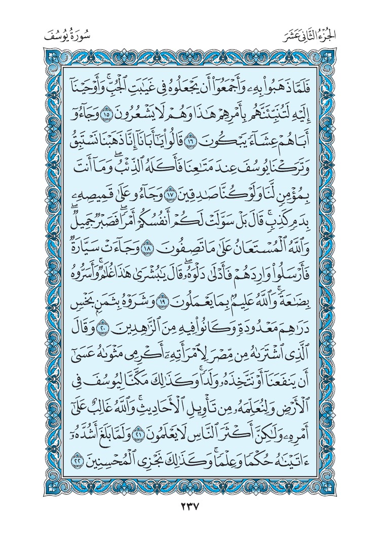 سورة يوسف - صفحة 237