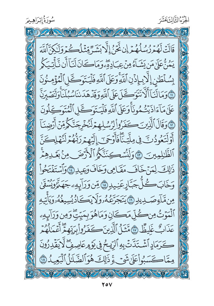 سورة إبراهيم - صفحة 257