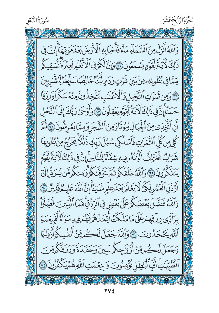 سورة النحل - صفحة 274