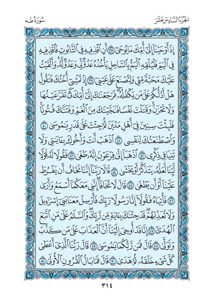سورة طه - صفحة 314