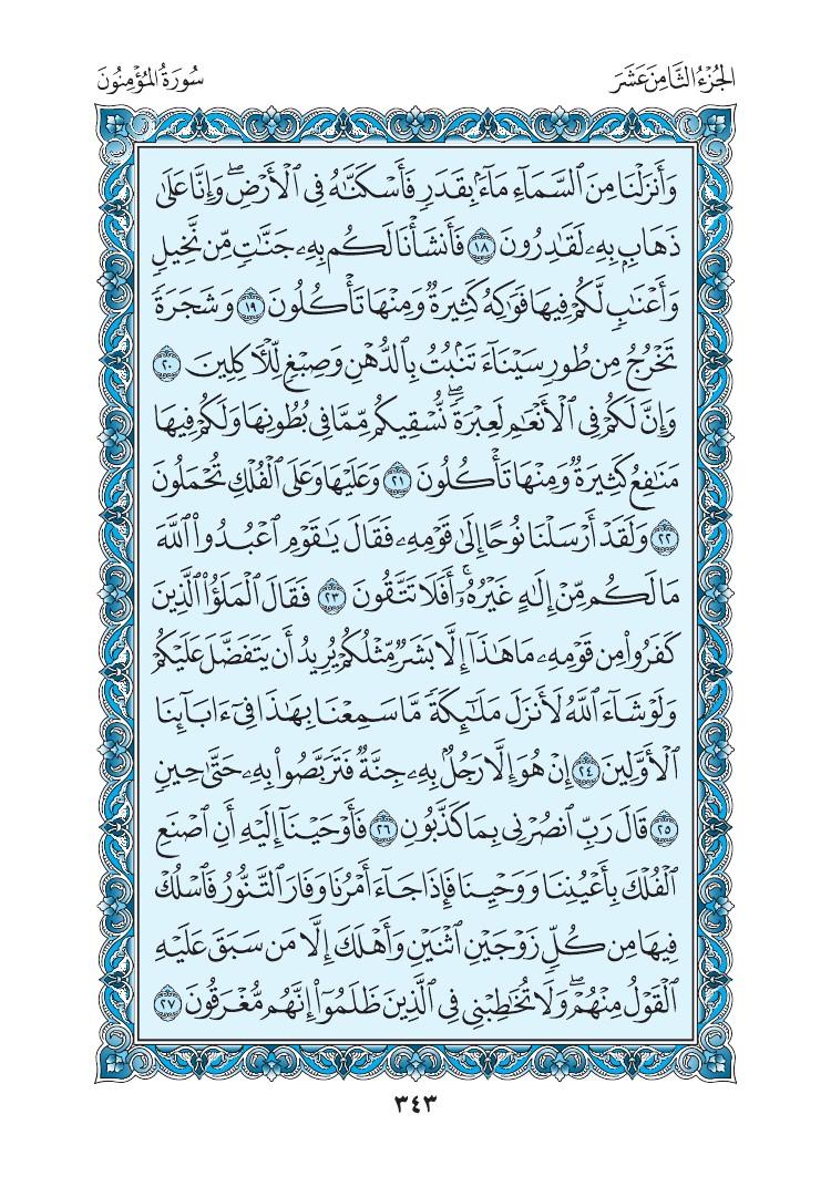 سورة المؤمنون - صفحة 343