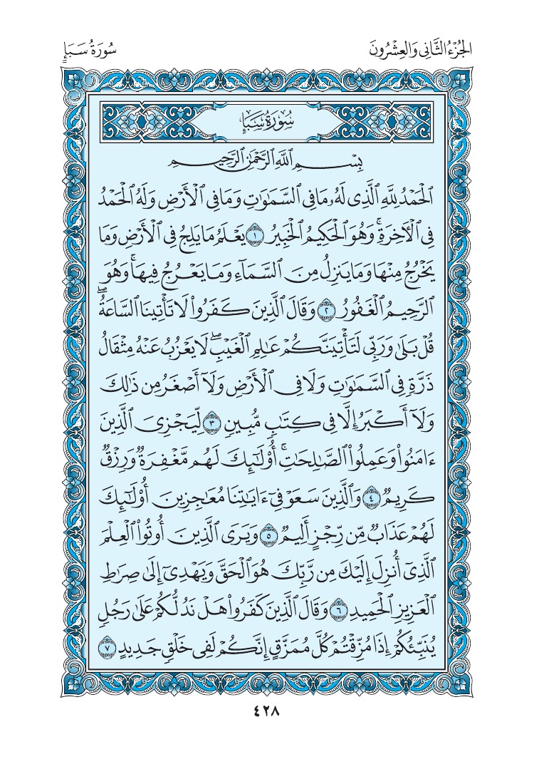 سورة سبأ - صفحة 428