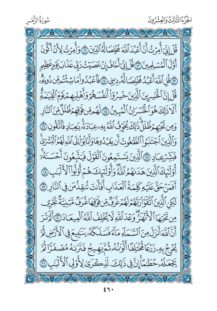 سورة الزمر - صفحة 460